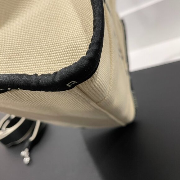 Marc Jacobs The Tote Bag Beige/Black Cloth (JB1127) - Picture 8 of 14